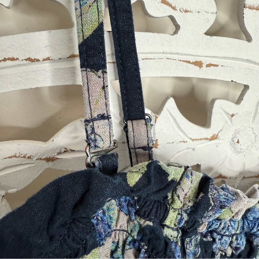 Anthropologie Pilcro Blue Floral Wide Leg Jumper NWT - Picture 5 of 12